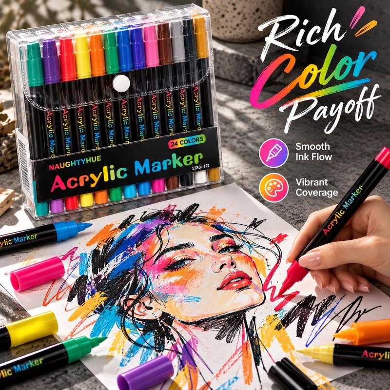 Çift Renkli Akrilik Boya Kalem - Copic Marker Sketch incelemesi ve fiyatı
